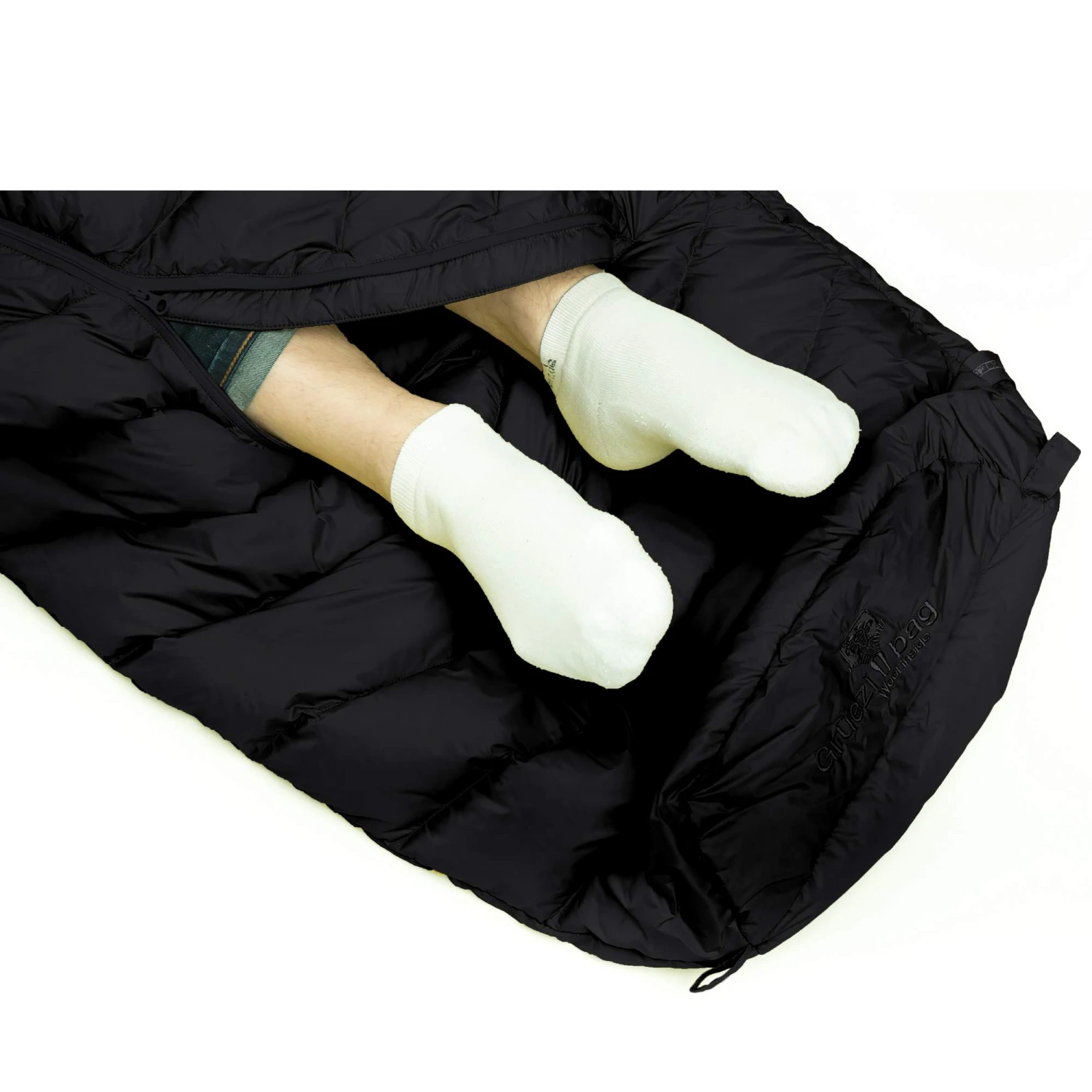 Grüezi Bag BIOPOD DOWNWOOL EXTREME LIGHT 185 BLACK EDITION - Sommerschlafsack – Bild 7